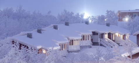 Snow Covered Cabins 