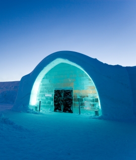 Snowmobile to the ICEHOTEL