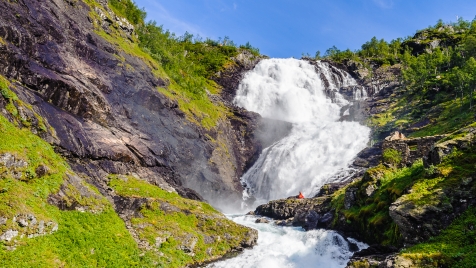 Pass The Magnificent Kjosfossen Waterfall