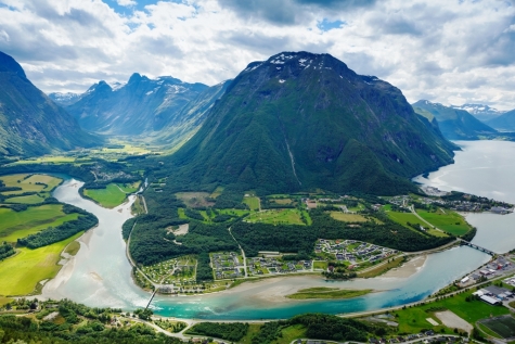 Panoramic View Of Andalsnes City