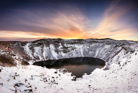 Discover The Kerid Crater Lake In South Iceland